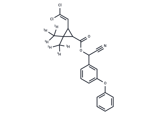 反式氯氰菊酯-d6,trans-Cypermethrin-d6 (dimethyl-d6)