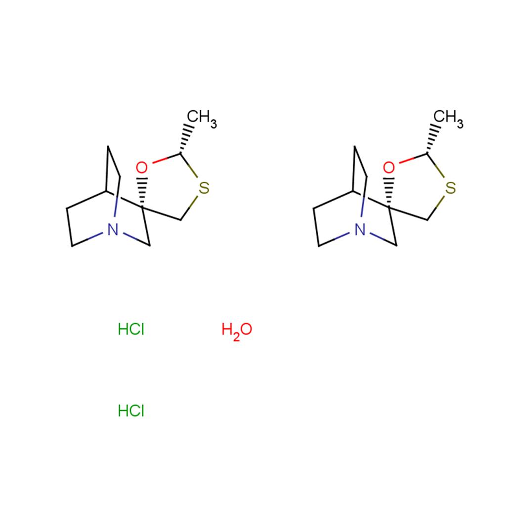 化合物 (+)-Cevimeline hydrochloride hemihydrate,(+)-Cevimeline hydrochloride hemihydrate