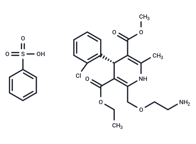 化合物 Amlodipine besylate, (R)-,Amlodipine besylate, (R)-