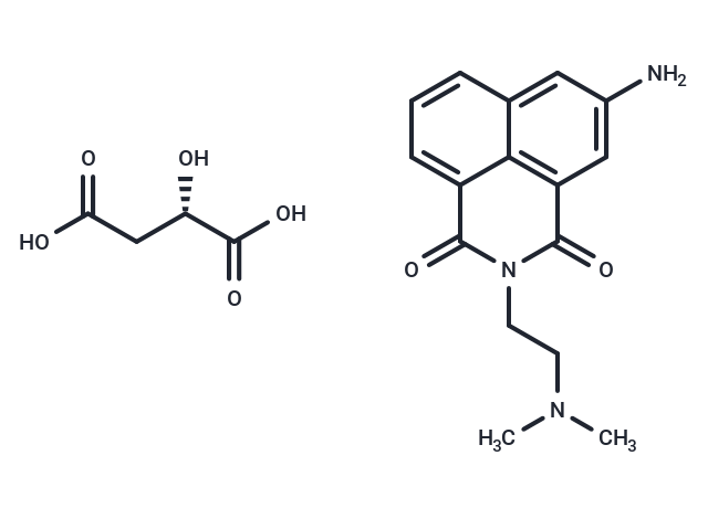 化合物 Amonafide L-malate,Amonafide L-malate