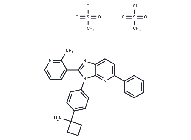 化合物 Miransertib mesylate,Miransertib mesylate