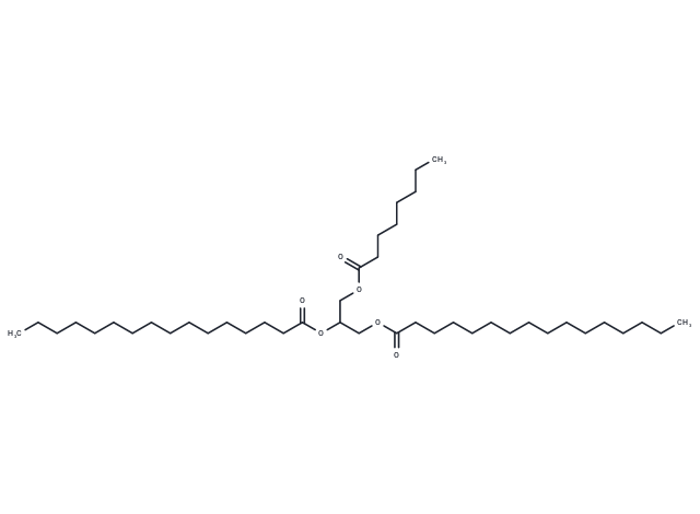 化合物 1,2-Dipalmitoyl-3-Octanoyl-rac-glycerol,1,2-Dipalmitoyl-3-Octanoyl-rac-glycerol