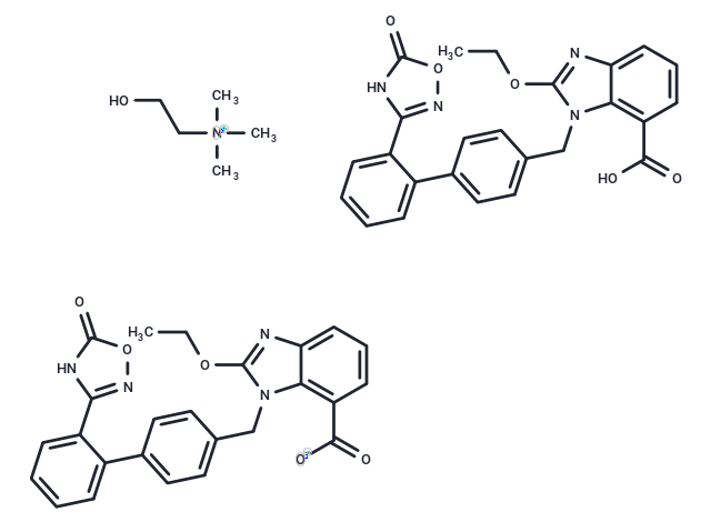 化合物 Azilsartan trimethylethanolamine,Azilsartan trimethylethanolamine