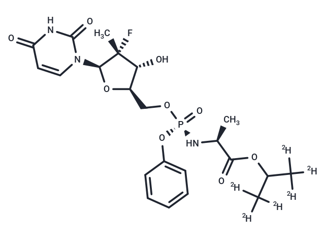 化合物 Sofosbuvir D6,Sofosbuvir D6