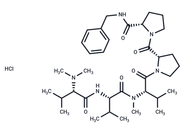 化合物 Cemadotin hydrochloride,Cemadotin hydrochloride