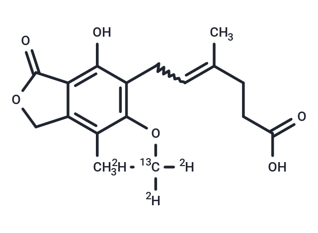 霉酚酸-13C-d3,Mycophenolic acid-13C-d3