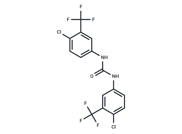 化合物 1,3-Bis(4-chloro-3-(trifluoromethyl)phenyl)urea,1,3-Bis(4-chloro-3-(trifluoromethyl)phenyl)urea