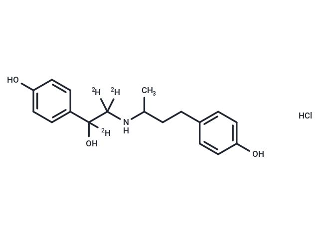 化合物 Ractopamine-d3 hydrochloride,Ractopamine-d3 hydrochloride