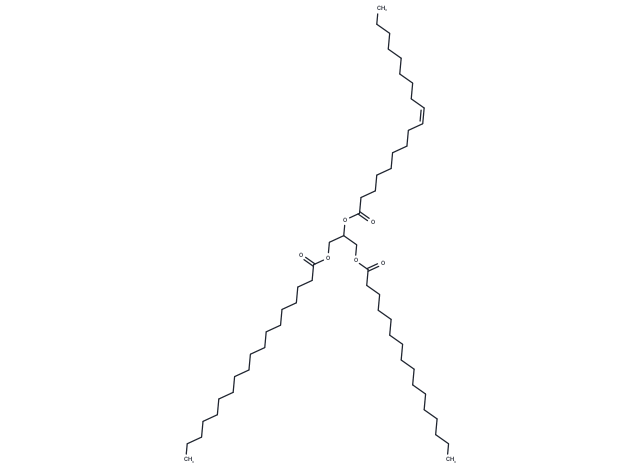 化合物 1-Palmitoyl-2-Oleoyl-3-Stearoyl-rac-glycerol,1-Palmitoyl-2-Oleoyl-3-Stearoyl-rac-glycerol