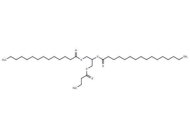 化合物 1-Myristoyl-2-Palmitoyl-3-Butyryl-rac-glycerol,1-Myristoyl-2-Palmitoyl-3-Butyryl-rac-glycerol