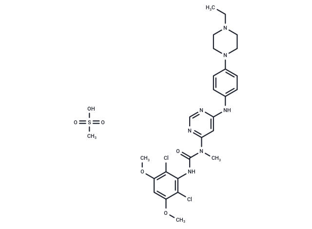 化合物 Infigratinib mesylate,Infigratinib mesylate