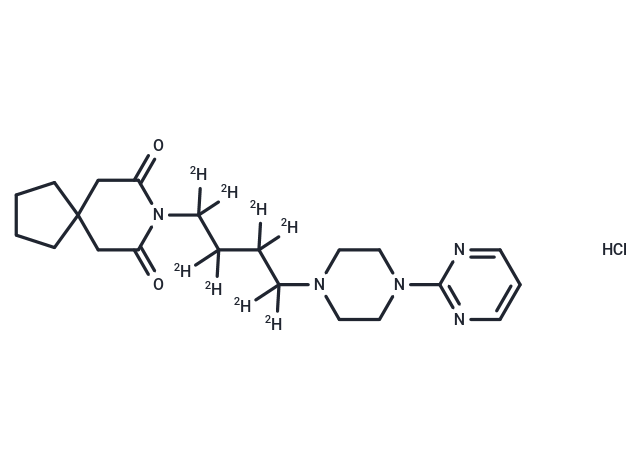 丁螺環(huán)酮-d8 (丁基d8),Buspirone-d8 HCl (n-butyl-d8)