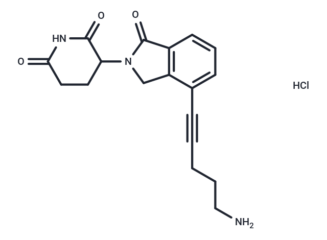 化合物 Lenalidomide-propargyl-C2-NH2 hydrochloride,Lenalidomide-propargyl-C2-NH2 hydrochloride