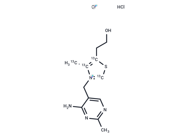 硫胺素鹽酸鹽-13C4,Thiamine Hydrochloride-13C4