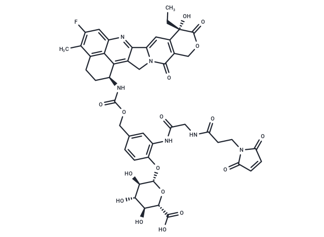 化合物 Mal-Gly-PAB-Exatecan-D-glucuronic acid,Mal-Gly-PAB-Exatecan-D-glucuronic acid