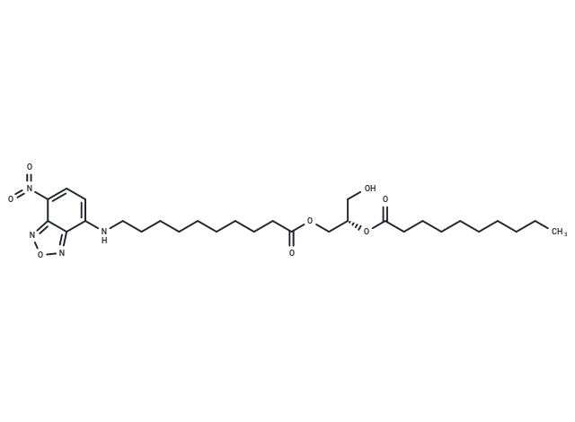 化合物 1-NBD-decanoyl-2-decanoyl-sn-Glycerol,1-NBD-decanoyl-2-decanoyl-sn-Glycerol