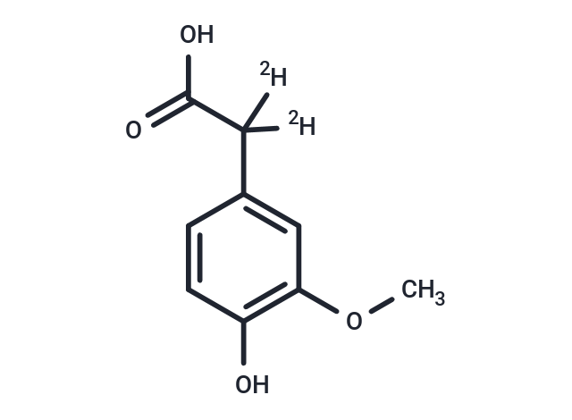 高香草酸-d2,(4-Hydroxy-3-methoxyphenyl)acetic-2,2-d2 Acid