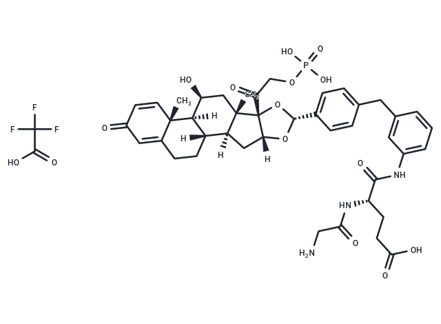 化合物 Glucocorticoid receptor agonist-1 phosphate Gly-Glu TFA,Glucocorticoid receptor agonist-1 phosphate Gly-Glu TFA