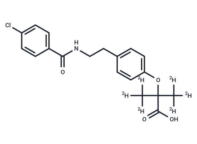 苯扎貝特-d6,Bezafibrate-d6 (dimethyl-d6)