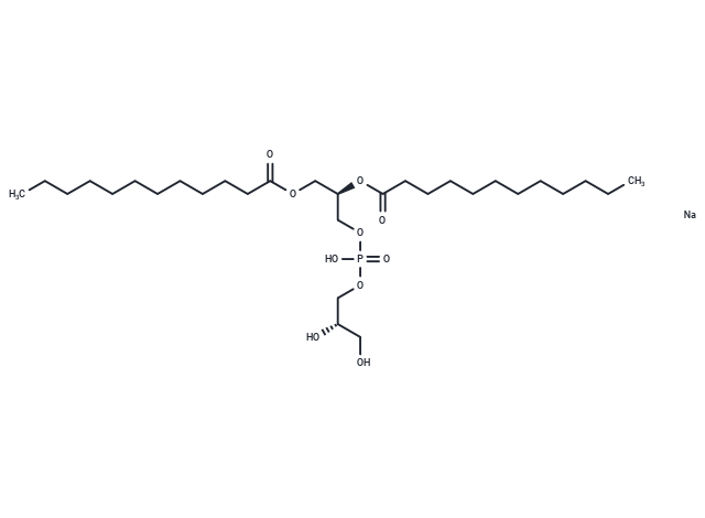 化合物 1,2-Dilauroyl-sn-glycero-3-phospho-(2R)-glycerol sodium,1,2-Dilauroyl-sn-glycero-3-phospho-(2R)-glycerol sodium