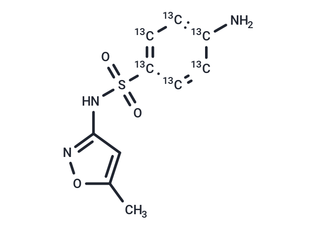 磺胺甲惡唑-13C6,Sulfamethoxazole-13C6