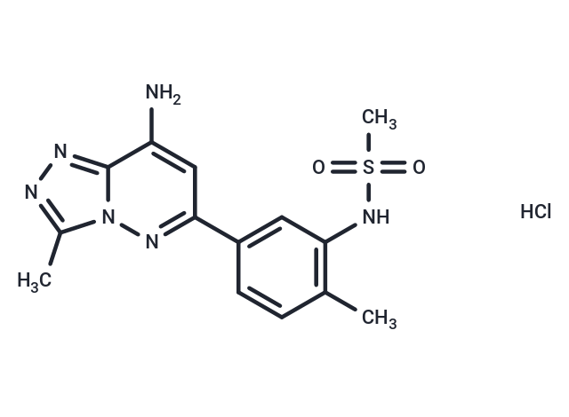 化合物 N-(5-(8-Amino-3-methyl-[1,2,4]triazolo[4,3-b]pyridazin-6-yl)-2-methylphenyl)methanesulfonamide hydrochloride,N-(5-(8-Amino-3-methyl-[1,2,4]triazolo[4,3-b]pyridazin-6-yl)-2-methylphenyl)methanesulfonamide hydrochloride