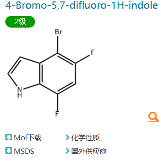 4-Bromo-5,7-difluoro-1H-indole,4-Bromo-5,7-difluoro-1H-indole