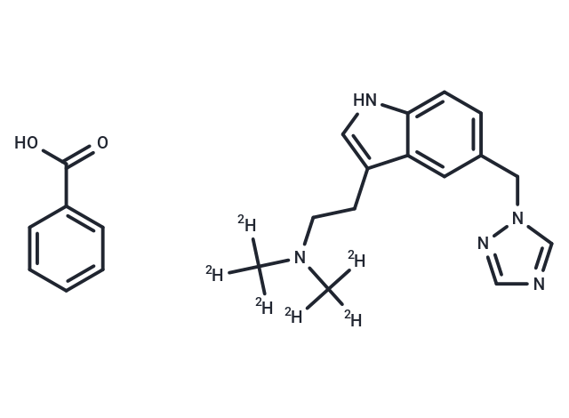 化合物 Rizatriptan-d6 benzoate salt,Rizatriptan-d6 benzoate salt