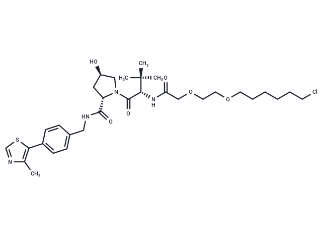 化合物 (S,R,S)-AHPC-PEG2-C4-Cl,(S,R,S)-AHPC-PEG2-C4-Cl