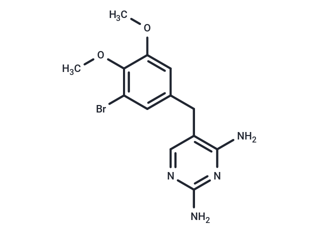 化合物 5-(3-Bromo-4,5-dimethoxybenzyl)pyrimidine-2,4-diamine,5-(3-Bromo-4,5-dimethoxybenzyl)pyrimidine-2,4-diamine