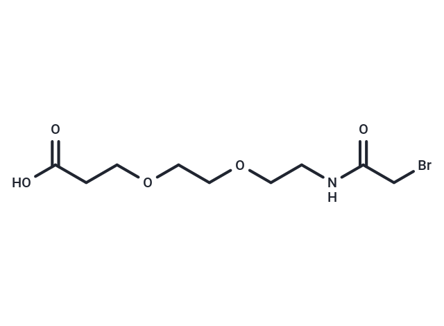 化合物 Bromoacetamido-PEG2-C2-acid,Bromoacetamido-PEG2-C2-acid