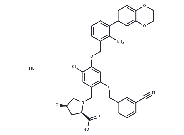 化合物 BMS-1166 hydrochloride,BMS-1166 hydrochloride