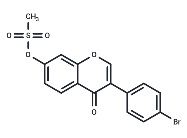 3-(4-溴苯基)-4-氧代-7-[(甲磺?；?氧基]-4H-色烯,KIN101