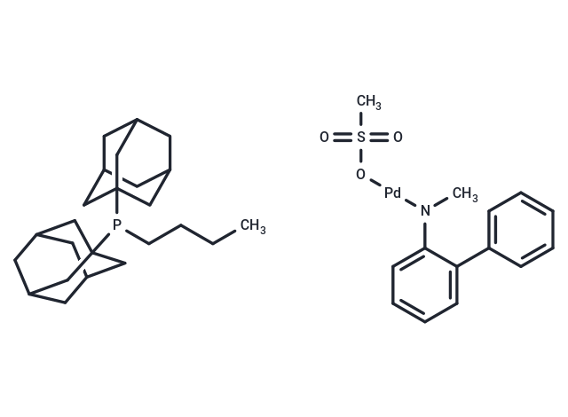 化合物 Mesylate[(di(1-adamantyl)-n-butylphosphine)-2-(2'-amino-1,1'-biphenyl)]palladium(II),Mesylate[(di(1-adamantyl)-n-butylphosphine)-2-(2'-amino-1,1'-biphenyl)]palladium(II)