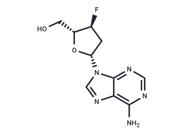 化合物 2’,3’-Dideoxy-3’-fluoroadenosine,2’,3’-Dideoxy-3’-fluoroadenosine