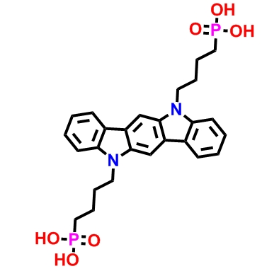 （吲哚并[3,2-b]咔唑-5,11-二基雙（丁烷-4,1-二基））雙膦酸,(indolo[3,2-b]carbazole-5,11-diylbis(butane-4,1-diyl))bisphosphonic acid