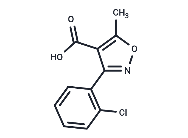 化合物 5-Methyl-3-(2'-chlorophenyl)-4-isoxazolecarboxylic acid,5-Methyl-3-(2'-chlorophenyl)-4-isoxazolecarboxylic acid