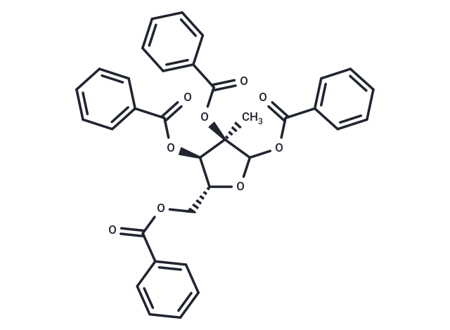 化合物 1,2,3,5-Tetra-O-benzoyl-2-bea-C-methyl-D-ribofuranose,1,2,3,5-Tetra-O-benzoyl-2-bea-C-methyl-D-ribofuranose