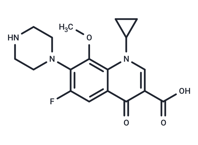 化合物 1-Cyclopropyl-6-fluoro-8-methoxy-4-oxo-7-(piperazin-1-yl)-1,4-dihydroquinoline-3-carboxylic acid,1-Cyclopropyl-6-fluoro-8-methoxy-4-oxo-7-(piperazin-1-yl)-1,4-dihydroquinoline-3-carboxylic acid