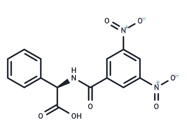 化合物 (R)-2-(3,5-Dinitrobenzamido)-2-phenylacetic acid,(R)-2-(3,5-Dinitrobenzamido)-2-phenylacetic acid