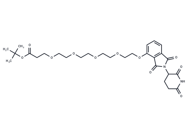 化合物 Thalidomide-O-PEG4-Boc,Thalidomide-O-PEG4-Boc