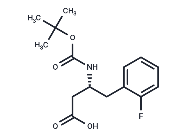 化合物 (R)-3-((tert-Butoxycarbonyl)amino)-4-(2-fluorophenyl)butanoic acid,(R)-3-((tert-Butoxycarbonyl)amino)-4-(2-fluorophenyl)butanoic acid