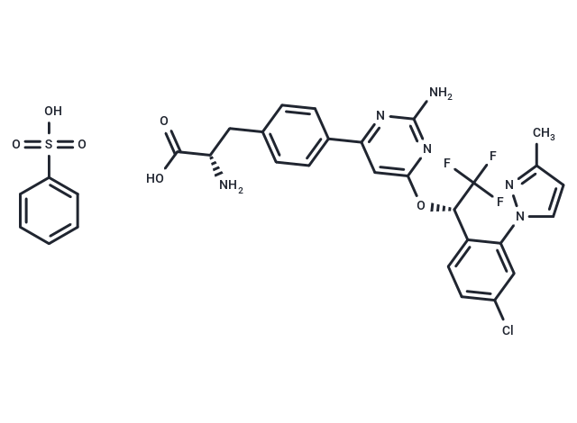 化合物 Telotristat besilate,Telotristat besilate