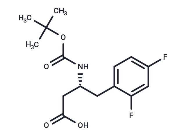 化合物 (R)-3-((tert-Butoxycarbonyl)amino)-4-(2,4-difluorophenyl)butanoic acid,(R)-3-((tert-Butoxycarbonyl)amino)-4-(2,4-difluorophenyl)butanoic acid