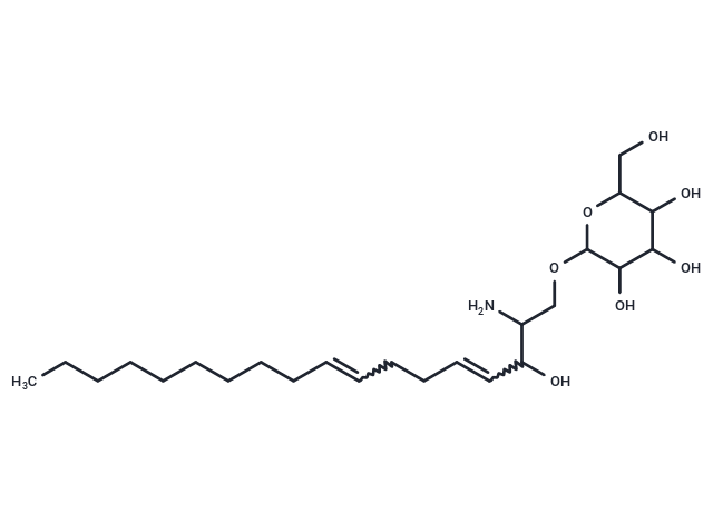 1-β-D-Glucosylsphingadienine (d18:2 (4E,8E)),1-β-D-Glucosylsphingadienine (d18:2 (4E,8E))