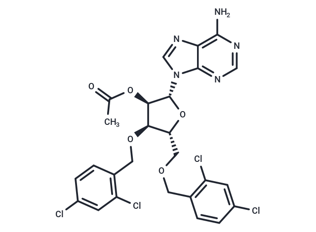 化合物 2’-O-Acetyl-3,5-bis-O-(2,4-dichlorobenzyl)adenosine,2’-O-Acetyl-3,5-bis-O-(2,4-dichlorobenzyl)adenosine