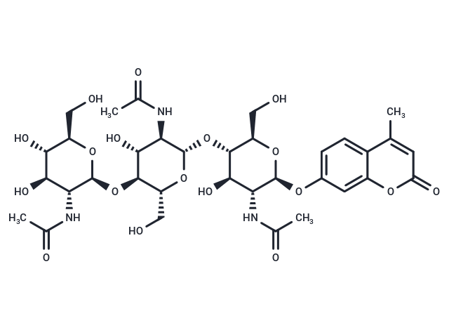 4-Methylumbelliferyl-β-D-N,N',N''-Triacetylchitotrioside,4-Methylumbelliferyl-β-D-N,N',N''-Triacetylchitotrioside