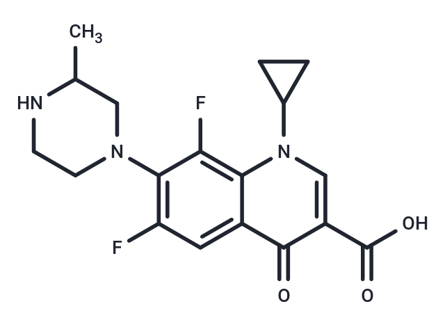 化合物 1-Cyclopropyl-6,8-difluoro-7-(3-methylpiperazin-1-yl)-4-oxo-1,4-dihydroquinoline-3-carboxylic acid,1-Cyclopropyl-6,8-difluoro-7-(3-methylpiperazin-1-yl)-4-oxo-1,4-dihydroquinoline-3-carboxylic acid