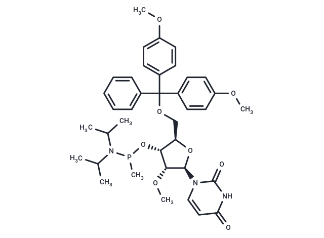 化合物 5'-O-DMTr-2'-OMeU-methyl phosphonamidite,5’-O-DMTr-2’-OMeU-methyl phosphonamidite