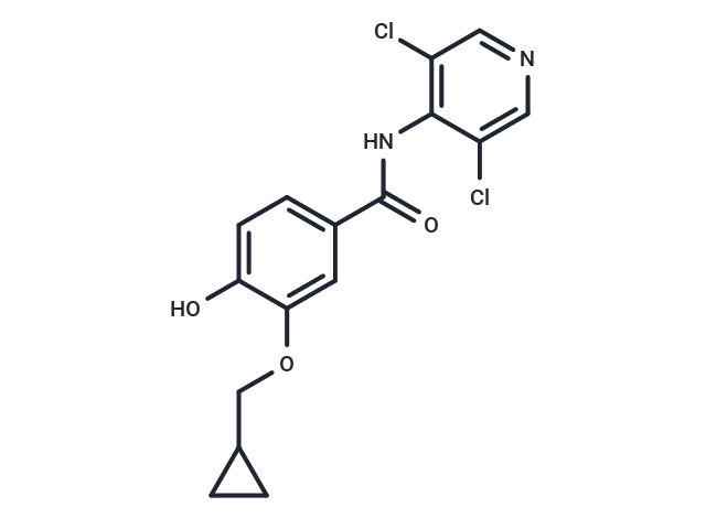 化合物 3-(Cyclopropylmethoxy)-N-(3,5-dichloropyridin-4-yl)-4-hydroxybenzamide,3-(Cyclopropylmethoxy)-N-(3,5-dichloropyridin-4-yl)-4-hydroxybenzamide